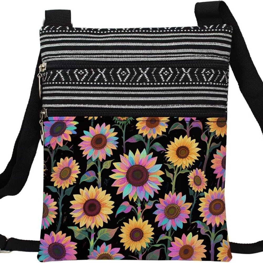 Crossbody Bag Ethnic Pattern Polyester Small Orga… - image 1